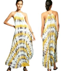 YOUNG FABULOUS & BROKE "Elie" Trapeze Tie-Dye Maxi Dress - Size L